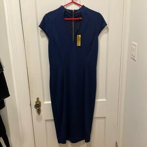 Elegant Navy Blue Dress